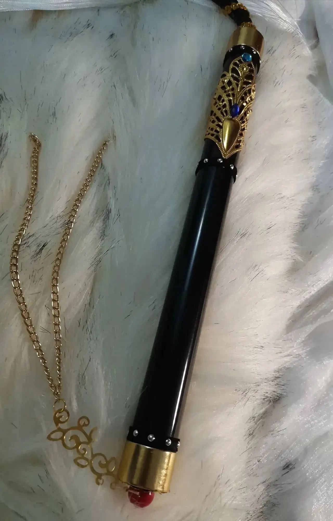 New Mo Ran Cosplay Ghost Props Chinese Novel Erha and His White Cat Shizun Whip Chu Wanning Tian Wen Costume Accessory