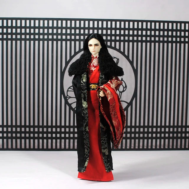 30cm Doll Chinese Ancient Costume Accessories 1/6 Male BJD Doll Figures Flexible Body Boy Doll Long Hair Boyfriend Toys Gift