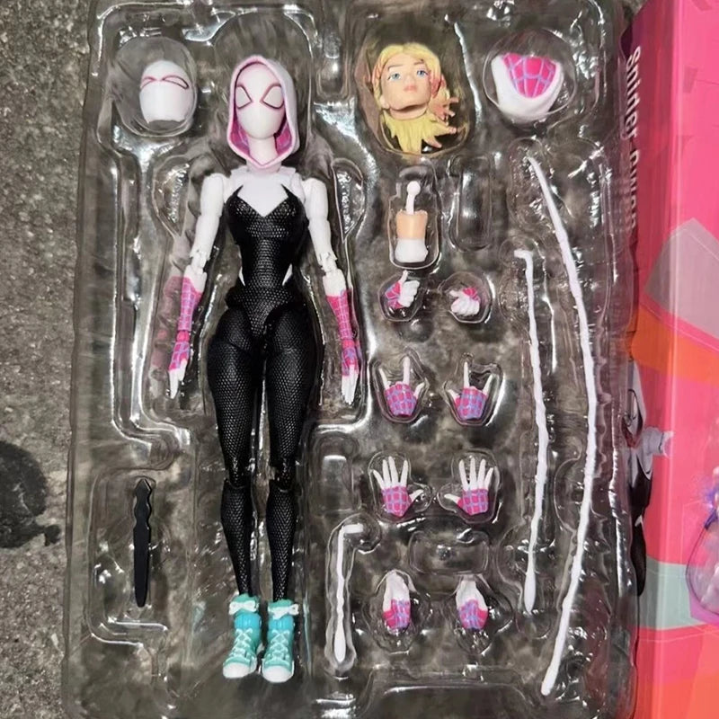 Spiderman 2099 Ct Action Figure Across The Universe S.H.Figuarts Miguel O'Hara Spiderman Miles Morales Gwen Stacy Figures Toys