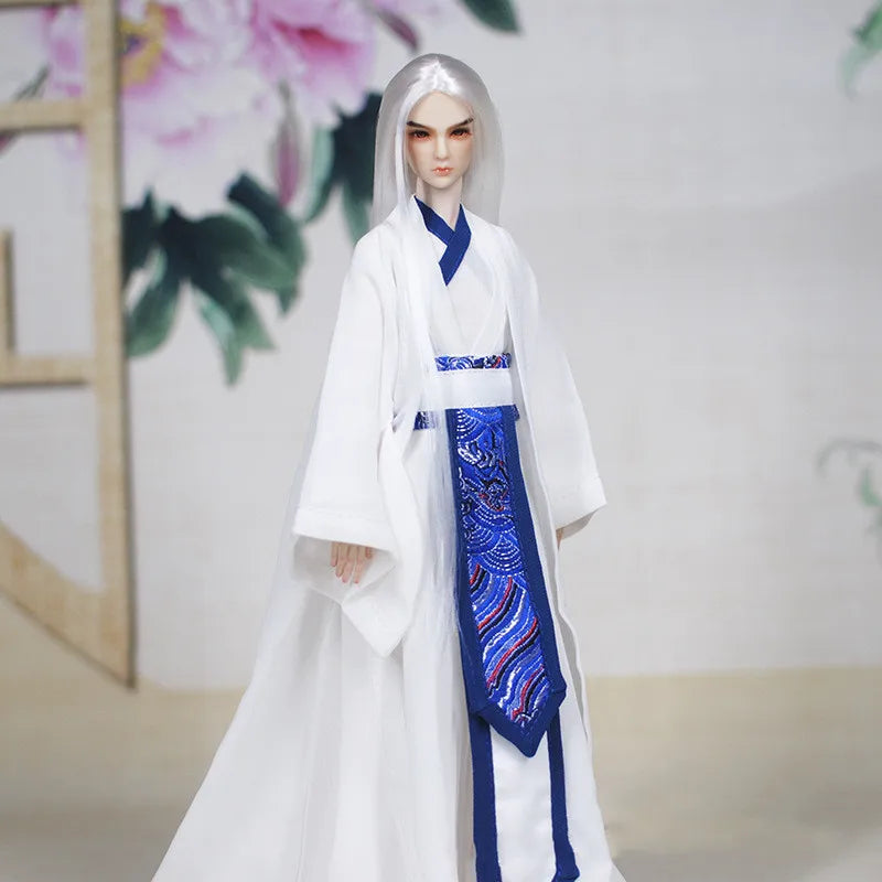 30cm Doll Chinese Ancient Costume Accessories 1/6 Male BJD Doll Figures Flexible Body Boy Doll Long Hair Boyfriend Toys Gift