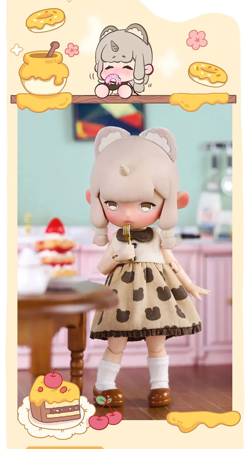 Penny Box Obtisu11 Dolls Blind Box Cute Elf Unicorn Bjd Joint Figures Mystery Box Anime Model Kawaii Surprise Toy for Kid Girl