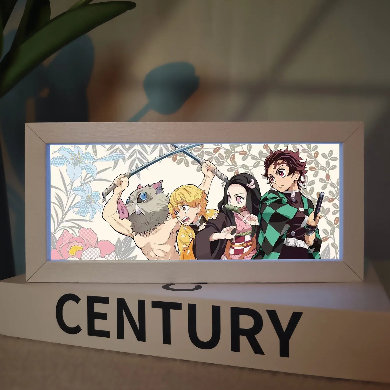 Demon Slayer Anime Merchandise Led Night Light Exquisite Painting Bedroom Atmosphere Desk Lamp Desktop Decoration Ornament Gift