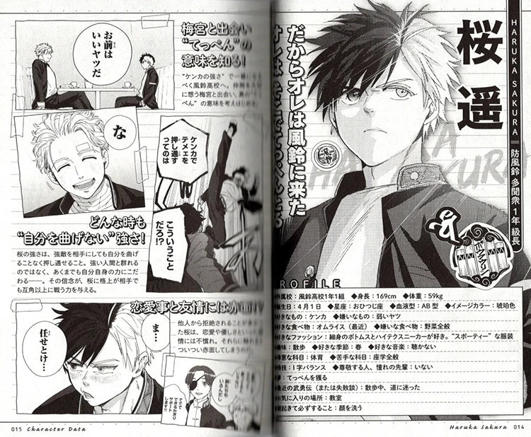Anime WIND BREAKER Sakura Togame Umemiya Suo Nirei Cosplay Cartoon Book Comic Books 1-21 Caricature Story-book Original Japanese