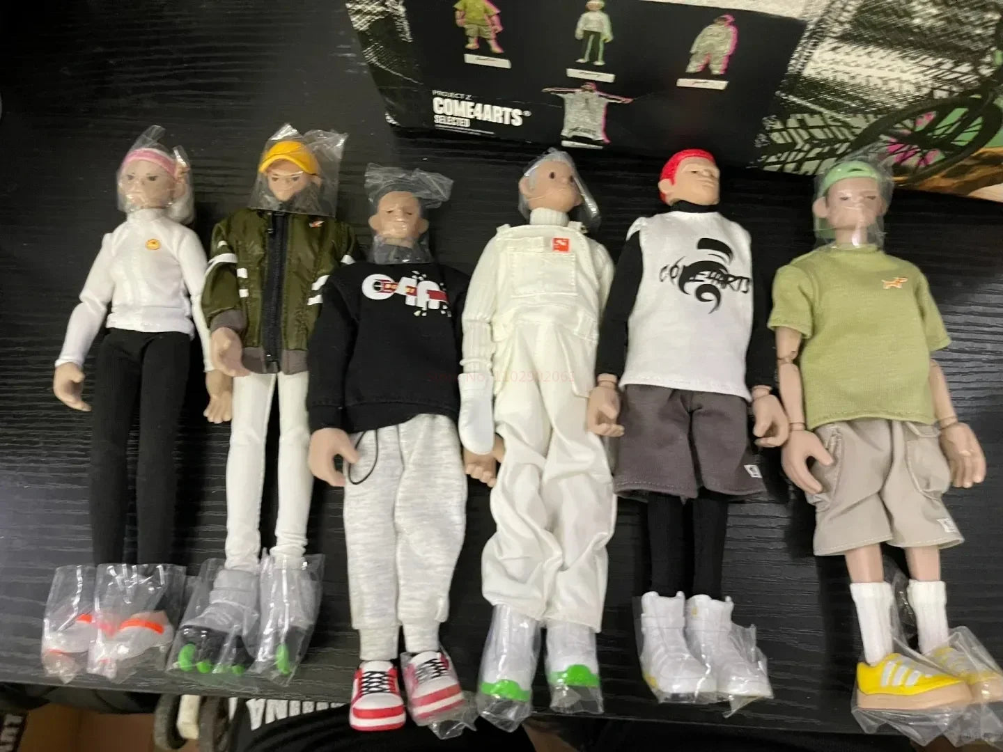 Come4arts Action Figures Hip-Hop Street Dance Series Anime Trendy  Fashion Doll Toy Collection Model Toys For Boys Gift
