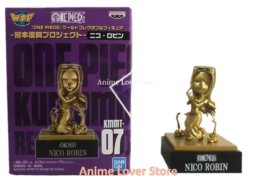 Bandai Original One Piece WCF Kumamoto Revival Plan Luffy Zoro Sanji Nami Usopp Robin Jinbe Chopper Anime Figures Toys for Kids