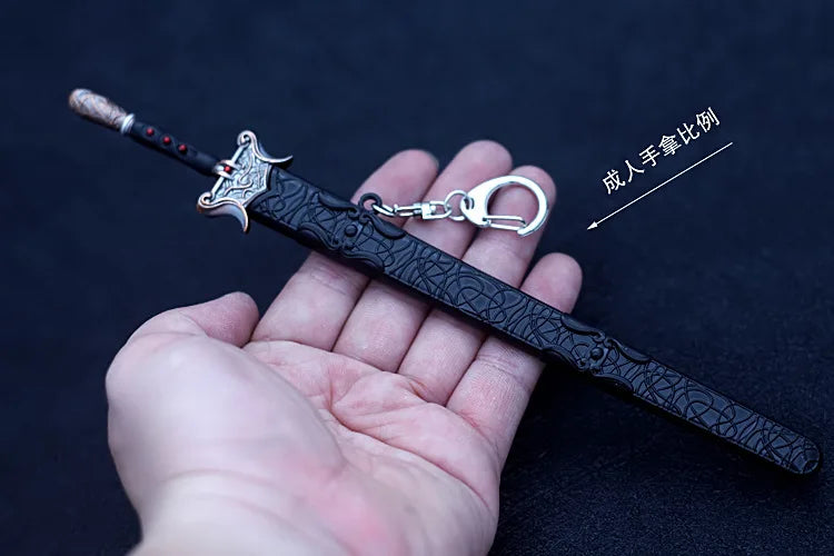 Sword Art Online 22CM Elucidator Anime Kirito Weapon Yuuki Asuna Green Rose Sword Real Steel Katana SAQ Japanese Catanas Toys