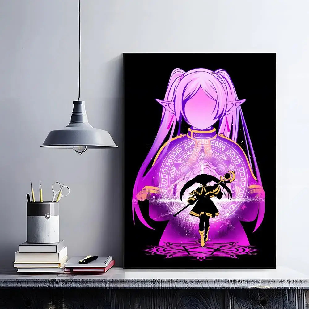 Frieren Retro Anime Poster