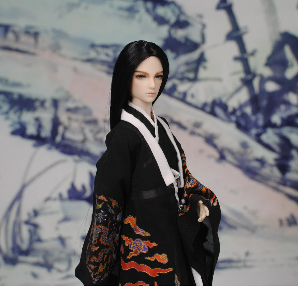 30cm Doll Chinese Ancient Costume Accessories 1/6 Male BJD Doll Figures Flexible Body Boy Doll Long Hair Boyfriend Toys Gift