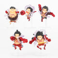 5pcs/set Funny One Piece Gear 4 Luffy Anime Figures Pvc Model Toys 11cm