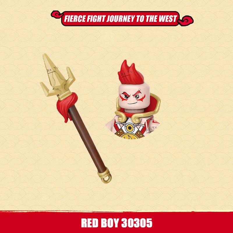 New Journey To Thewest Chinese Movie Anime DIY Mini Figures Weapons Model Building Blocks Kids Toys Gifts For Boys Girls Juguete