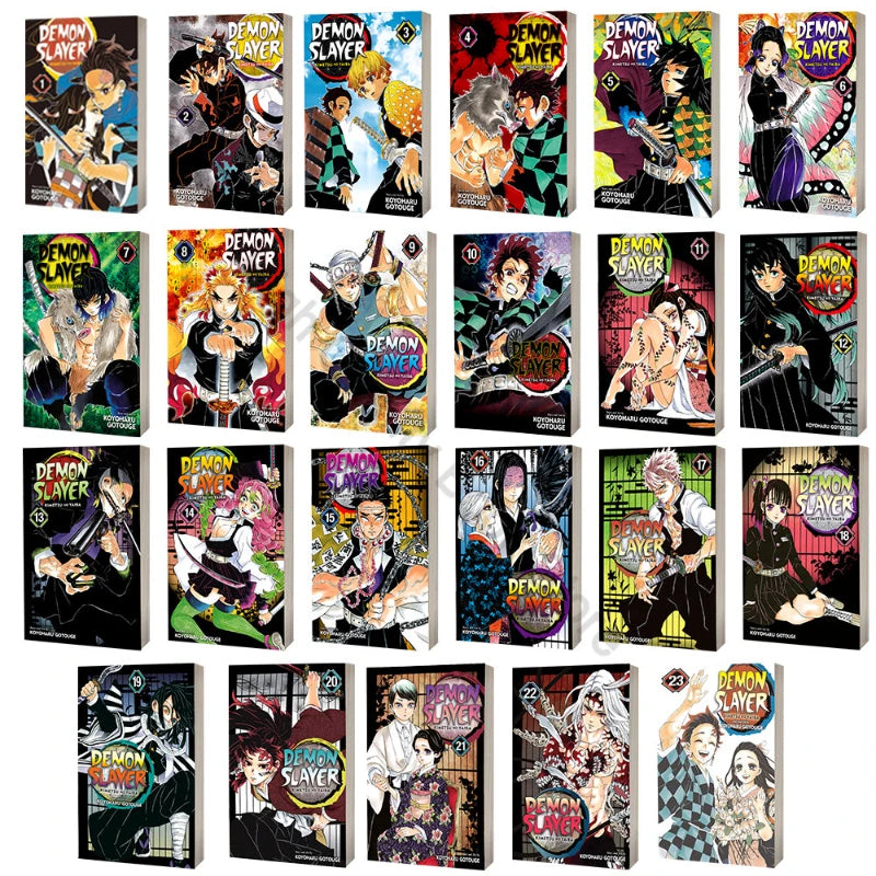 Anime Demon Slayer Volumes Yaiba Japanese Teen Fantasy Science Mystery Suspense Manga Comic Books English