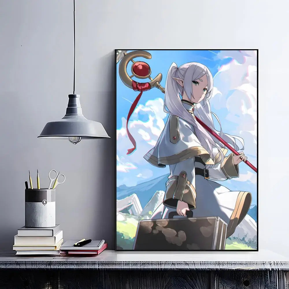 Frieren Retro Anime Poster