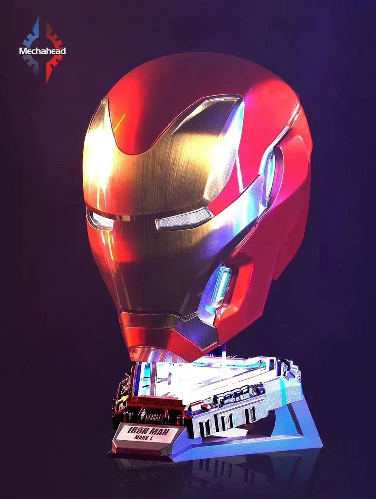 1:1 Iron Man Mk50 Mk17helmet Wearable Voice-Activated Deformation Helmet Around Marvel Animation Derivatives Model Toy Gift