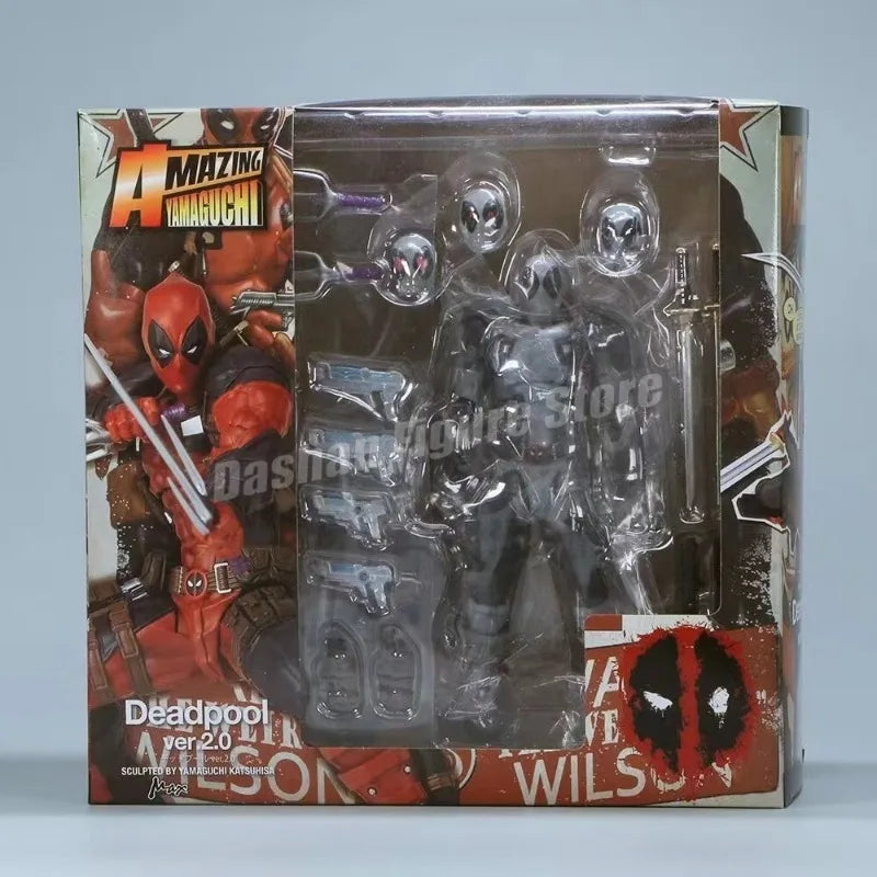 Amazing Yamaguchi 025EX Deadpool 3 Action Figure PVC Collection 15cm Revoltech Wade Winston Wilson Movable Figures Model Toys