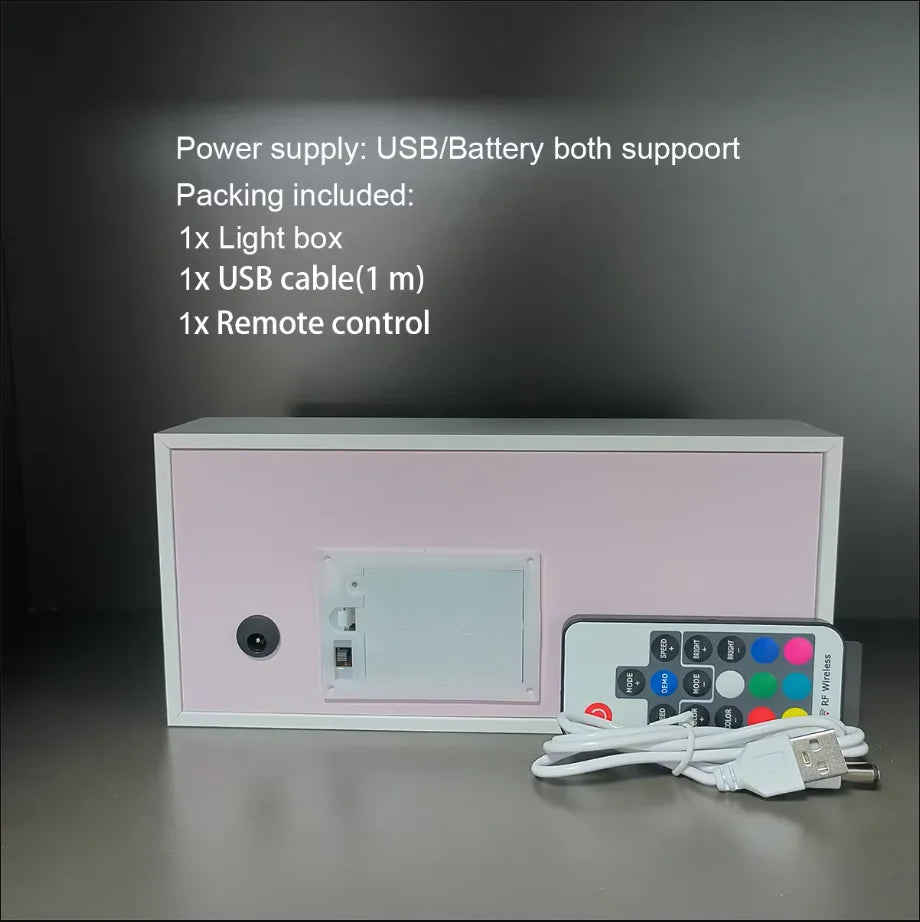 Anime Led Light Lamp For Room Decor Paper Cut Shadow Box Birthday Bedside Remote control Nightlight Manga Light Box Friend Gifts