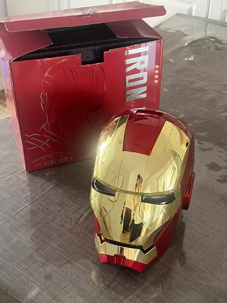 1:1 Iron Man Mk50 Mk17helmet Wearable Voice-Activated Deformation Helmet Around Marvel Animation Derivatives Model Toy Gift