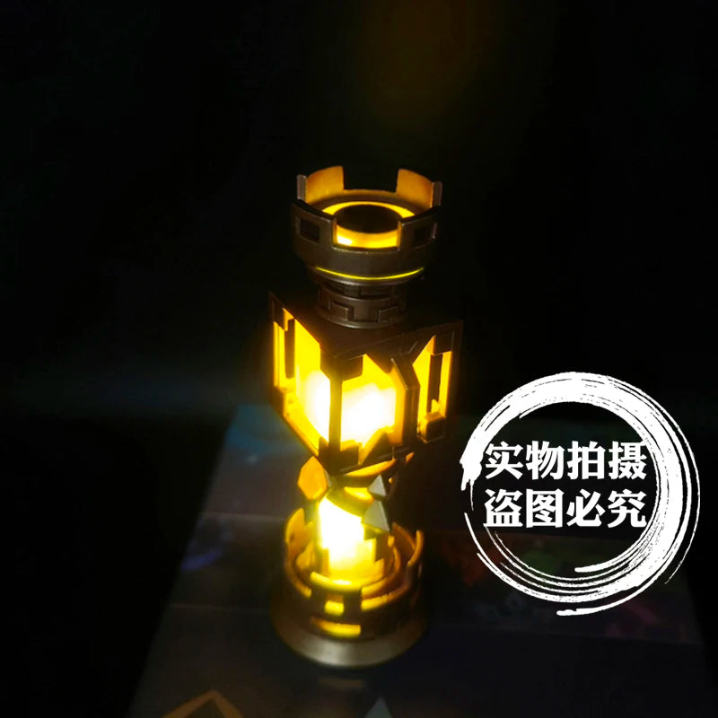 Genshin Impact Mavuika Beelzebul Zhong Li Barbatos Gnosis Plural Gnoses Anime Cosplay Luminescent Metal Night Light Pendant