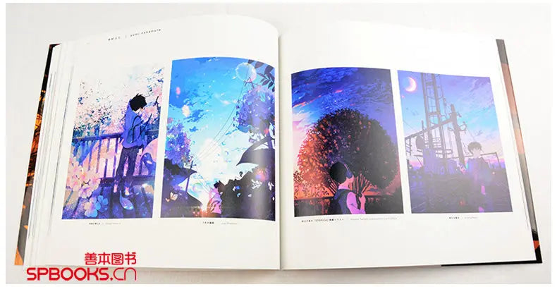 4 Books Set Japanese Original Illustration Art Book Dark Fantasy Nostalgia Parallel Scenes Can Purchase Separately