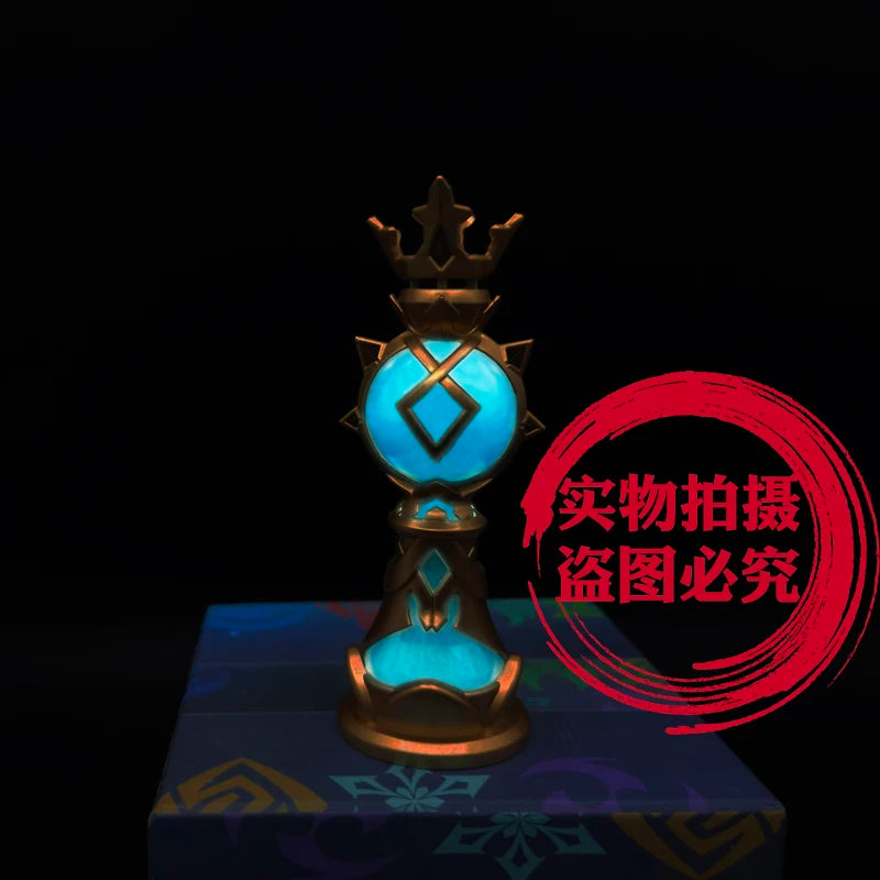 Genshin Impact Mavuika Beelzebul Zhong Li Barbatos Gnosis Plural Gnoses Anime Cosplay Luminescent Metal Night Light Pendant