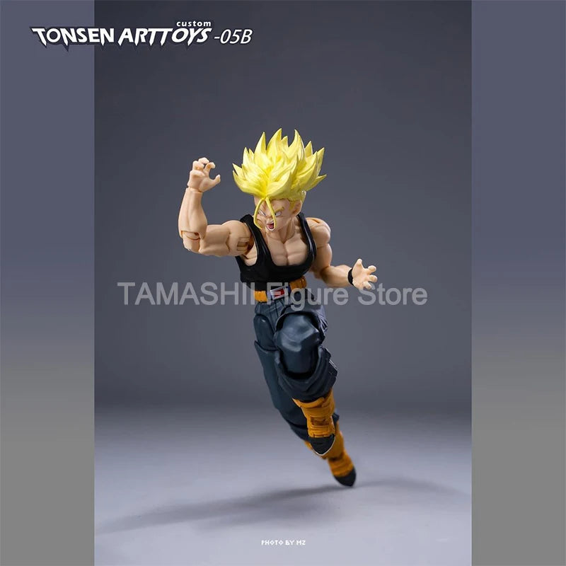 Tonsenarttoys Dragon Ball SHF Trunks Accessories SSJ SSJ2 Custom Model Kit Anime Action Figures Toys Collectibles