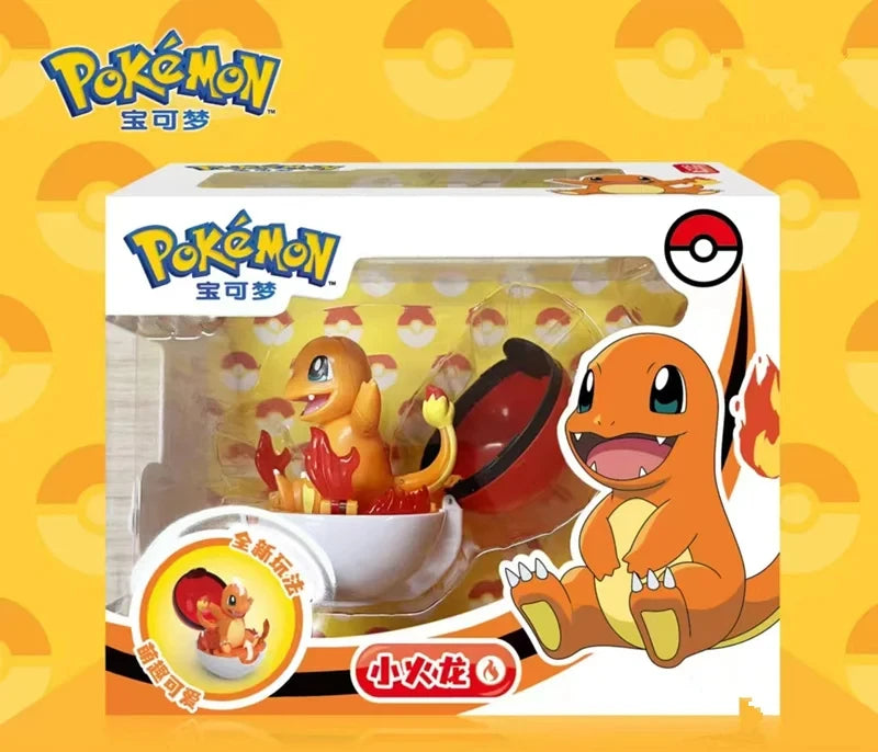 Pokemon  Genuine 6 Different Styles Toy Set Pokeball Pocket Monster Pikachu Eevee Charizard Gyarados Blastoise Figures Model