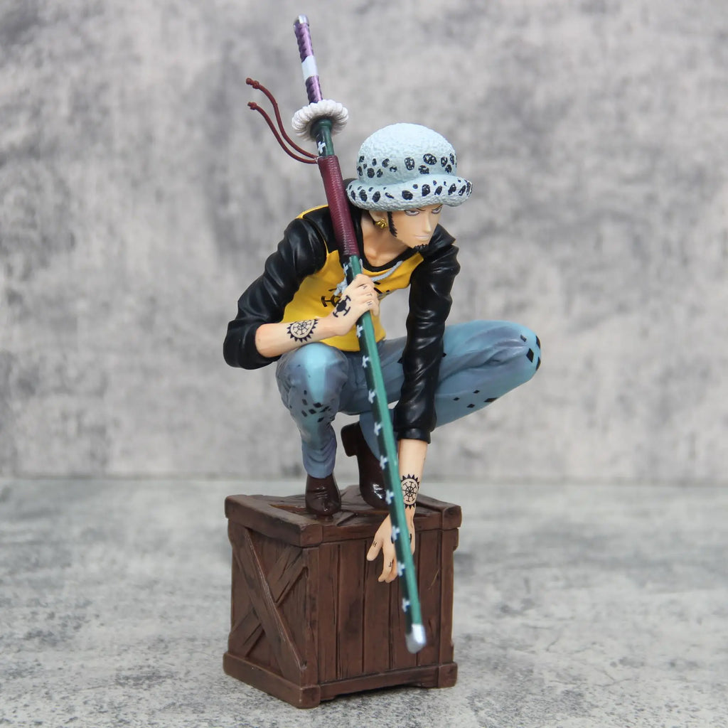 21cm One Piece Figures Trafalgar D. Water Law Action Figures Anime Pvc Model Statue Ornamen Collection Decoration Toys Gifts