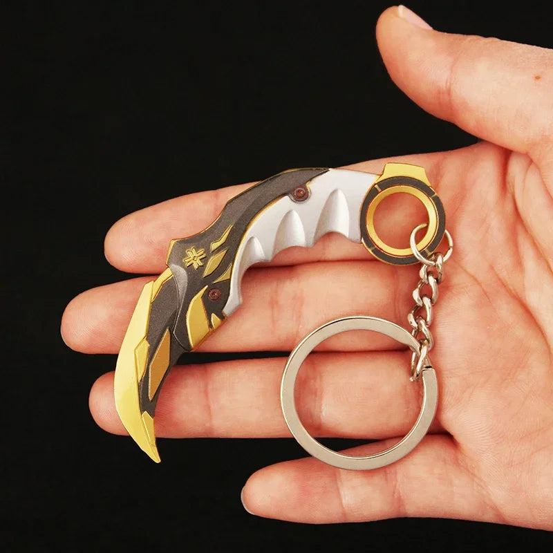 Valorant Melee Reaver 16cm Karambit Champions 2021 Claw Knife Metal Butterfly Knife Game Model Japanese Katanas Real Swords Toys