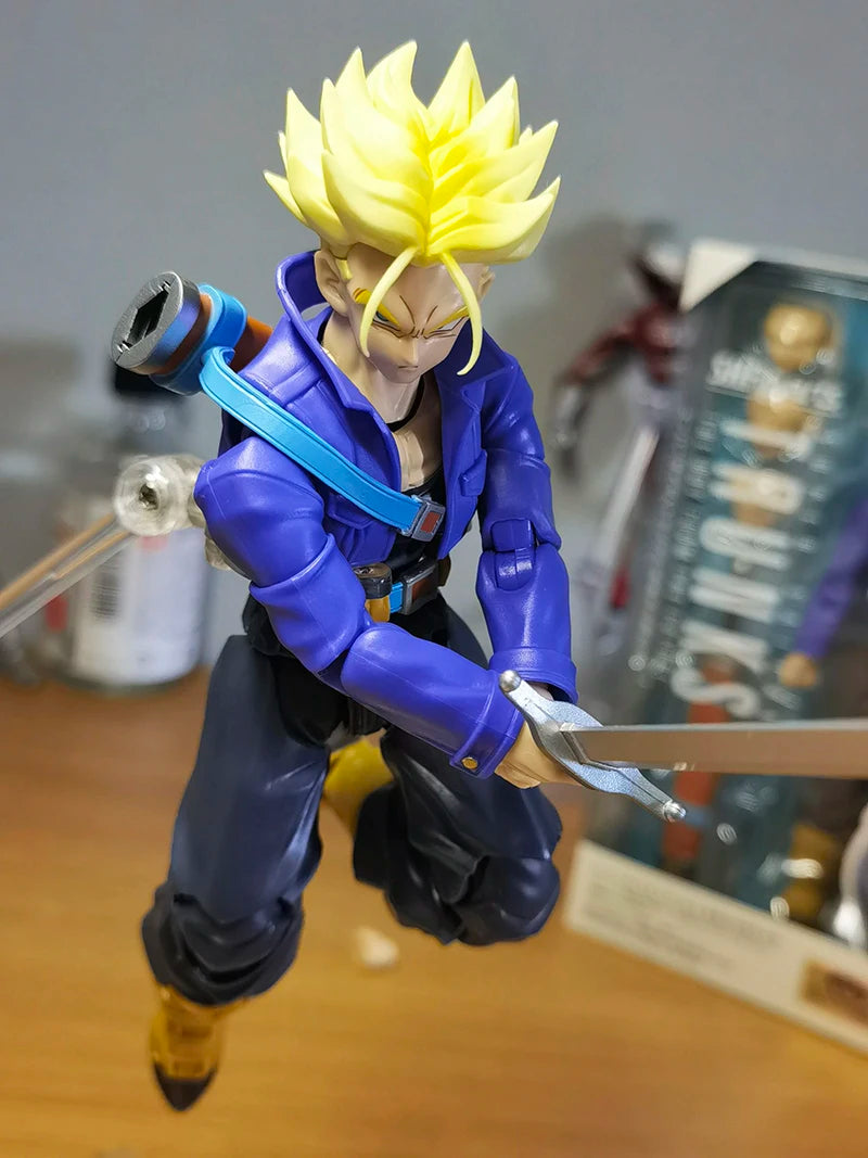 SHF Dragon Ball Z Figure Super Saiyan Trunks Action Figure Movable PVC Collection Anime Future Boy Torankusu Figures Model Toys