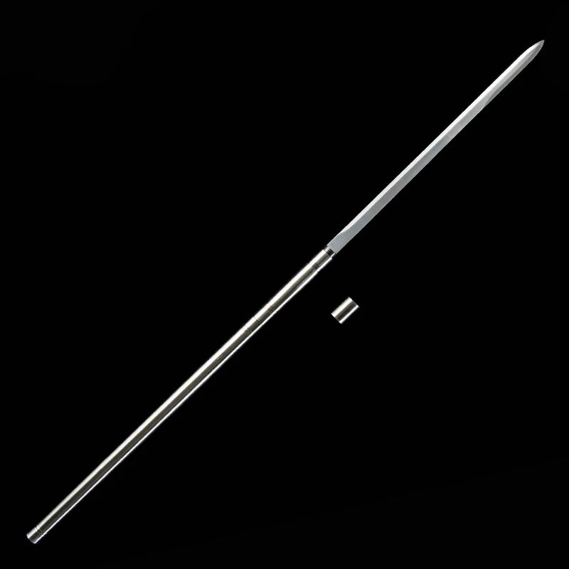 Chinese Battle Sword Golden Cudgel Real Multi Refined High Manganese Steel Blade Metal Saya Ready Training Kongfu Katanas