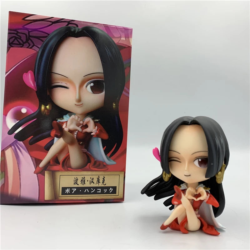 FigureCrazy One Piece FRANKY Q Laughing Out Sitting Cute Ver. PVC Action Figures OP Luffy Zoro Nami Brook Chopper Usopp 10cm