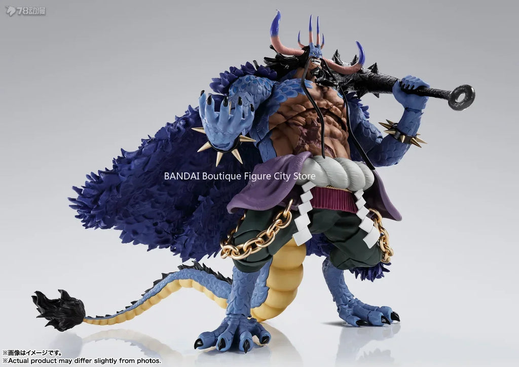 In Stock Genuine Bandai SHF One Piece Series Luffy Zoro Sanji Yonko Kaido Kid Trafalgar Law Action Figures Hand Model Collection