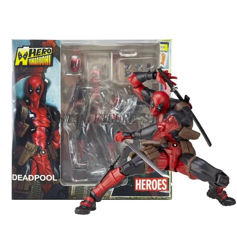 Amazing Yamaguchi Flash Spider-man Action Figure PVC Movable Collectible Toys Revoltech Black Panther Flashpoint Figures Model
