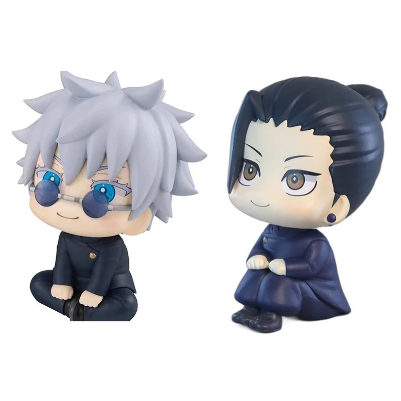10cm Jujutsu Kaisen Mini Figures Satoru Gojo Figure Action Geto Suguru Figurine Q Version Anime Model PVC Collection Toys Statue