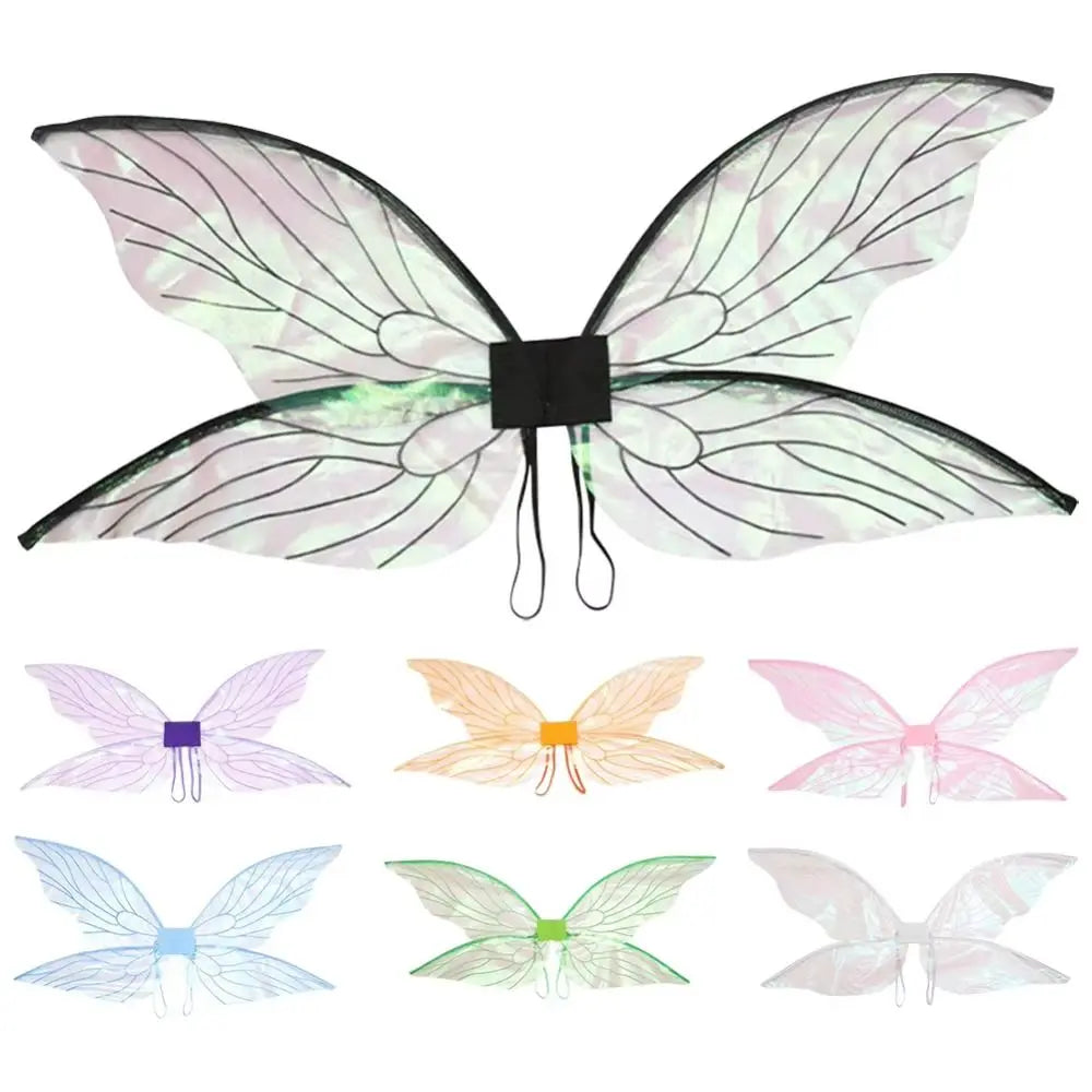 Cosplay Props Girl Butterfly Wings Multicolor Role Play Elf Angel Wing Lightweight Organza Fairy Wings Stage Performance