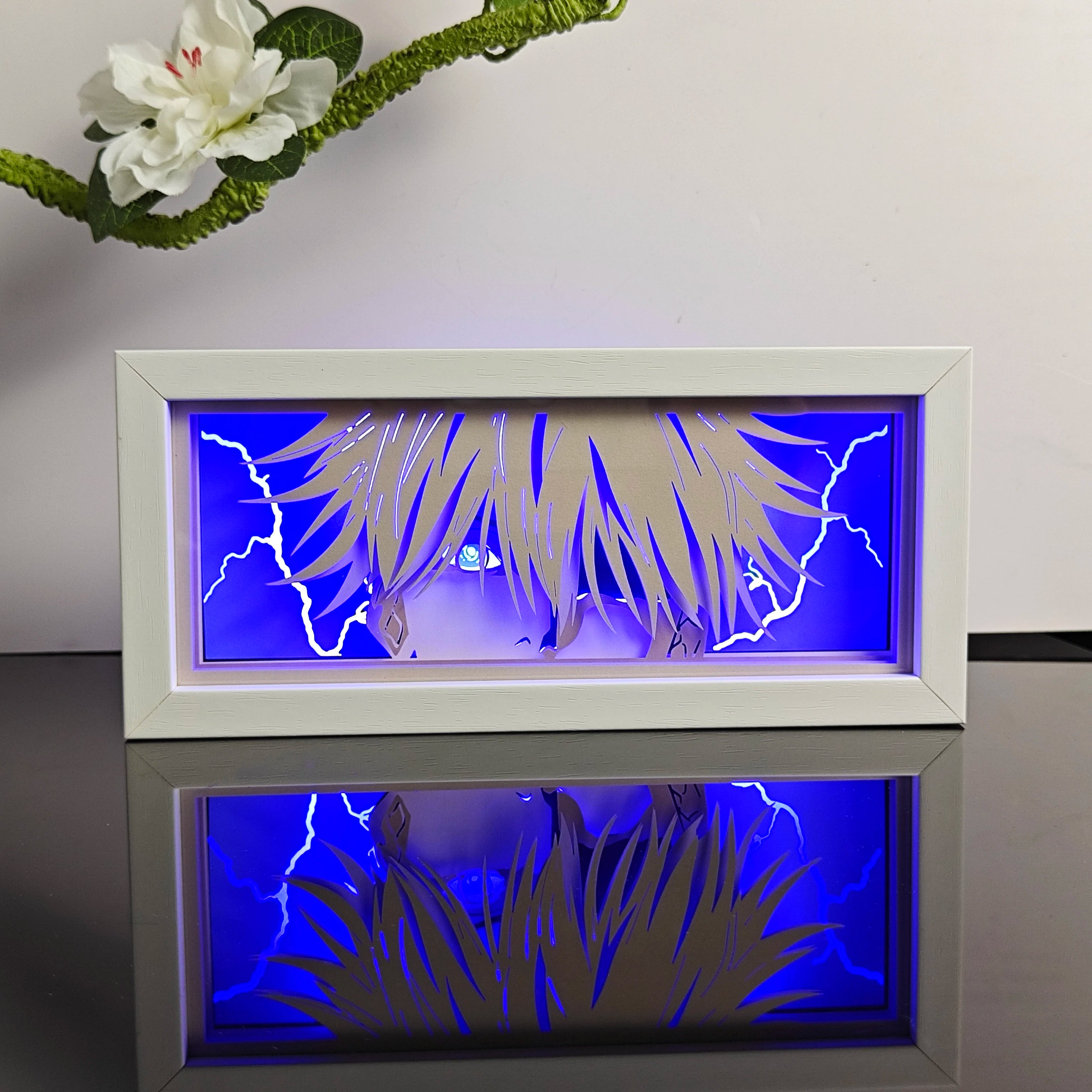 Anime Night Light Color Paper-Cut Light Remote Control Seven Color Change Party Room Cartoon Decoration Night Light