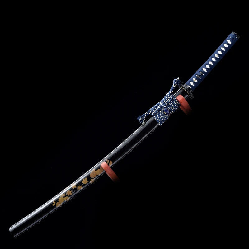 Masahiro Katanas Folded Blue Blade Home Decoration Swords Handmade Full Tang 41 Inch Last Warrior Swords