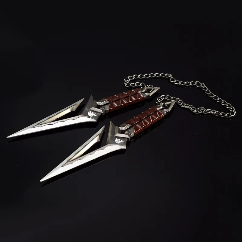 6.3in Valorant Katana Swords Real Size Japanese Samurai Sabre Alloy Knife Sword Anime Cosplay Prop Katana Home Decoration Gift
