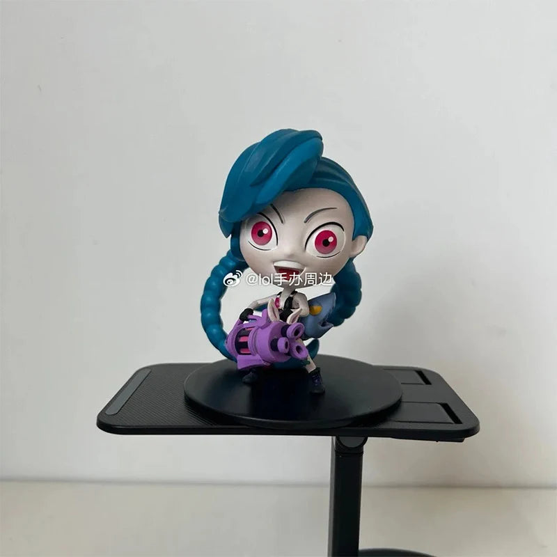 Original League of Legends Animation Game Peripheral Toys Jinx Teemo Poppy Vi Anime Action Model Figures Ornament Collection