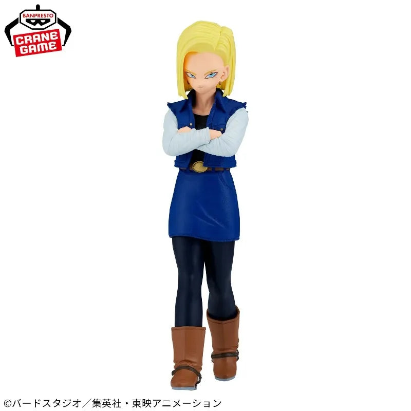 In stock Bandai Banpresto Dragon Ball Z Solid Edge Works The Departure Android 16 17 18 Collectible Model Toys Figures Gift