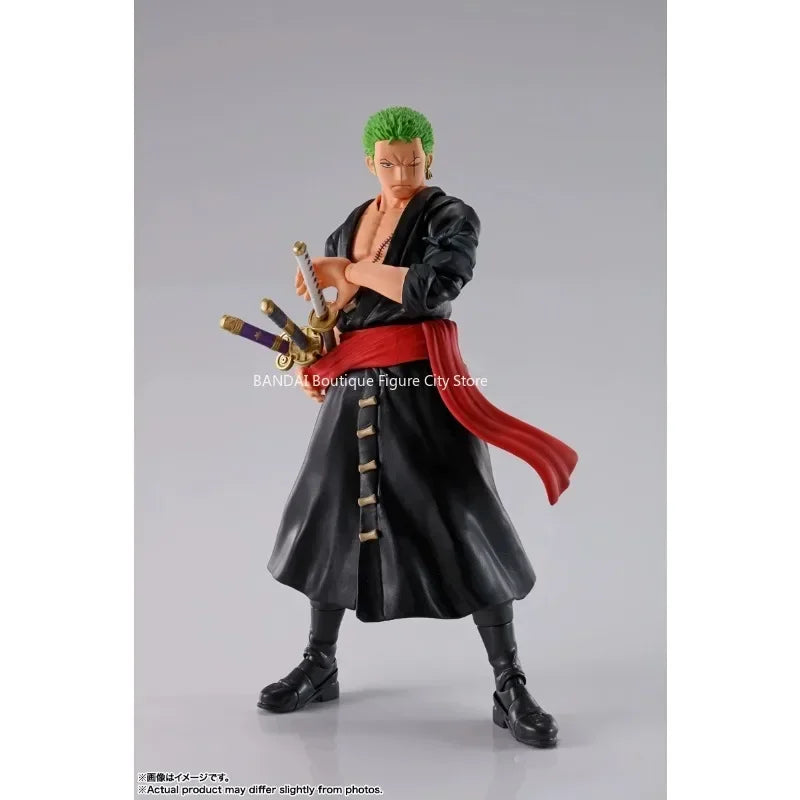 In Stock Genuine Bandai SHF One Piece Series Luffy Zoro Sanji Yonko Kaido Kid Trafalgar Law Action Figures Hand Model Collection