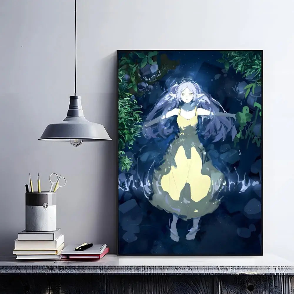 Frieren Retro Anime Poster
