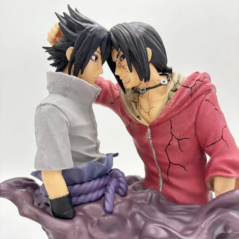 Naruto Uchiha Sasuke Itachi GK PVC Action Figures Anime Figure Brother Reconciliation Figurine Collectible Model Toys Doll Gift