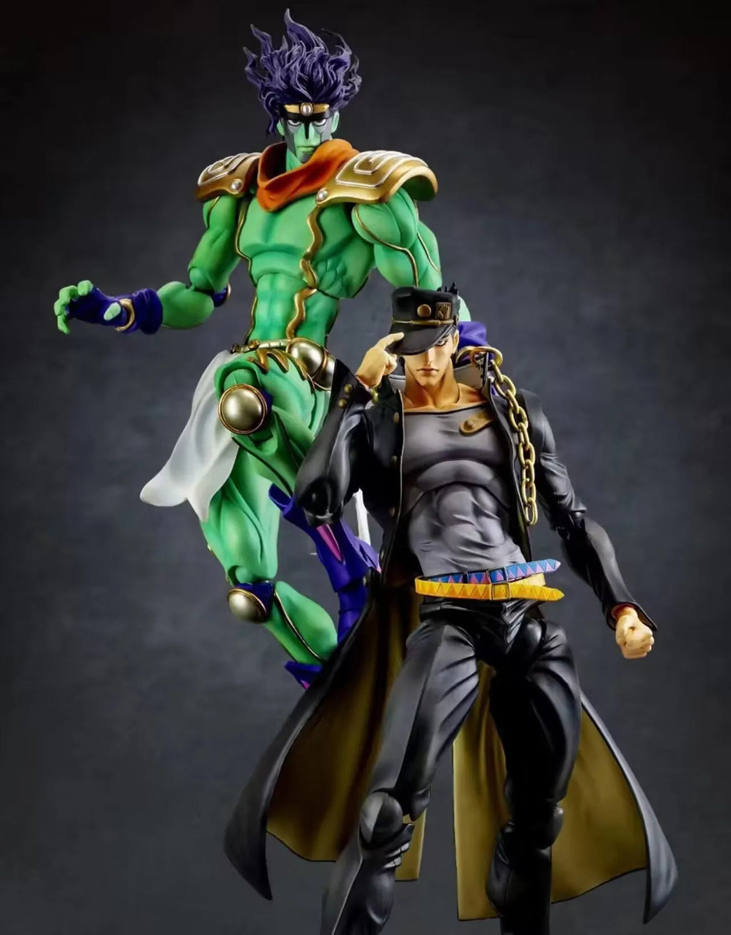 Anime Jojo Bizzare Adventure Figure Jotaro Kujo Star Platinum Kujo Jotaro Group Josuke Higashikata Killer Queen Second Figures