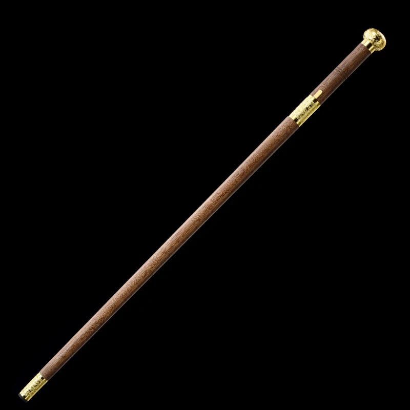 92cm Chinese Staff Sword Carbon Steel Blade Sharp Real Rosewood Scabbard Walking Stick Samurai Sword Ready Battle Dragon Katanas