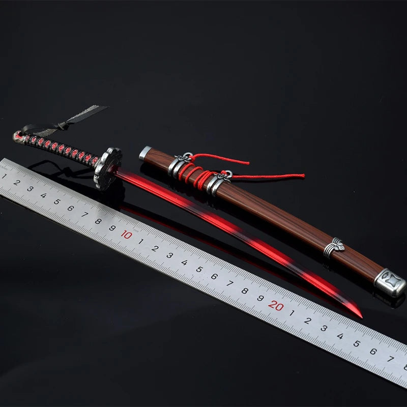 26cm/10.23in Sekiro Wolf katana knife Metal weapons props Game Peripherals Mini Japanese Katanas models Ornaments Boy Toys gifts