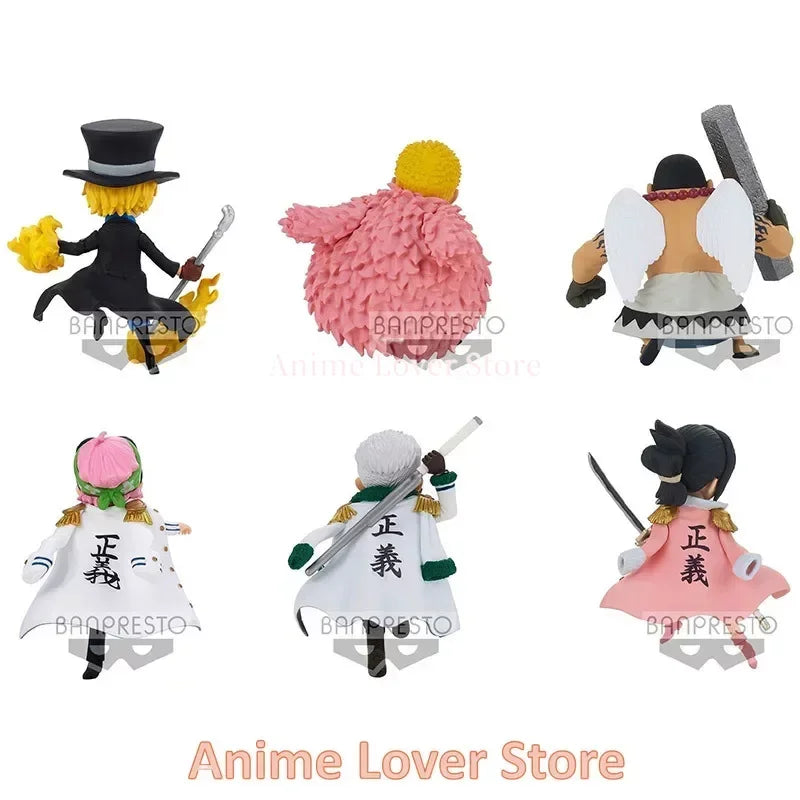 Bandai Banpresto Original One Piece WCF WT100 VO.4 Coby Smoker Tashigi Sabo Doflamingo Urouge Anime Figures Toys