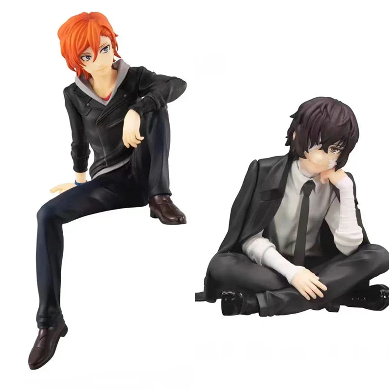 Japanese Anime Dazai Osamu Figurine Bungo Stray Dogs Action Figures PVC Model Collection Peripheral Toys Birthday Gifts