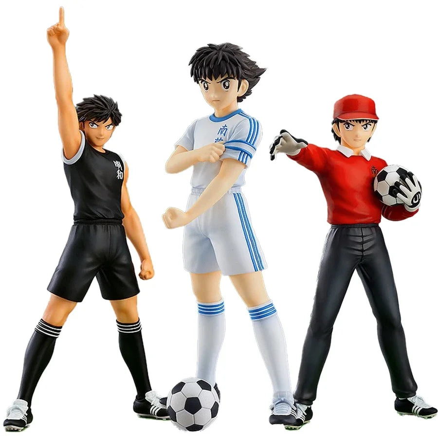 Anime Captain Tsubasa Figures Ozora Tsubasa Figure Wakabayashi Genzo Kojiro Hyuga Action Figurine Collectible Toys Ornament Gift
