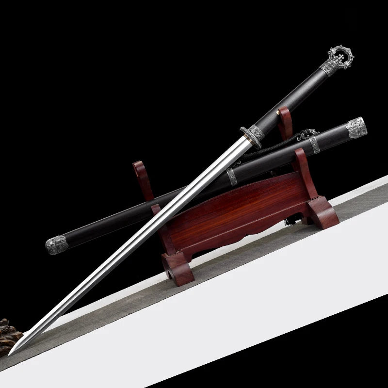 Chinese Tang Sword 1060 High Carbon Steel Blade Real Full Tang Sharp Ready Battle Warrior Jian Swords Training Katanas