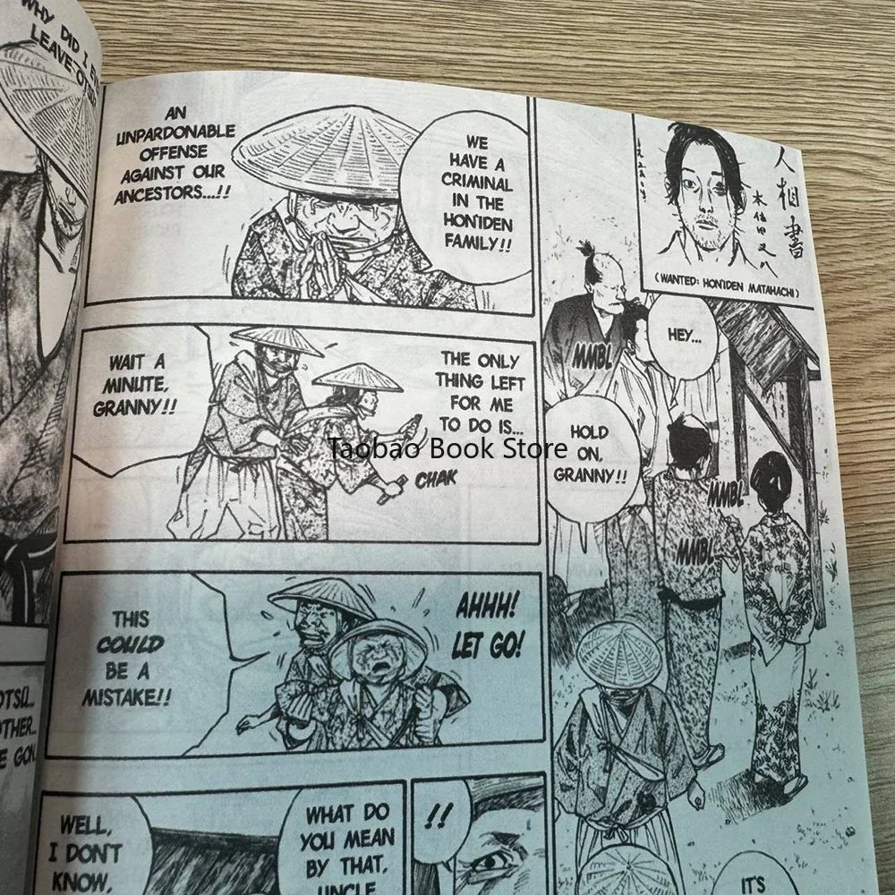 Anime Vagabond Volume 1-3 Miyamoto Musashi Japanese Teen Mystery Romance English Comic Book Manga Book English Version